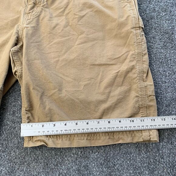Carhartt Mens Utility Cargo Carpenter Shorts Brown Cotton Size 38 (Measures 36) - Picture 9 of 15